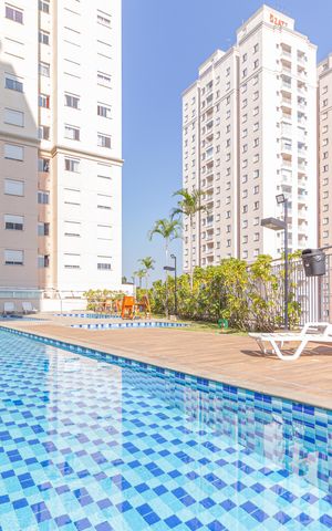 Apartamento para alugar com 49m², 2 quartos e 1 vagaÁrea comum - Piscina