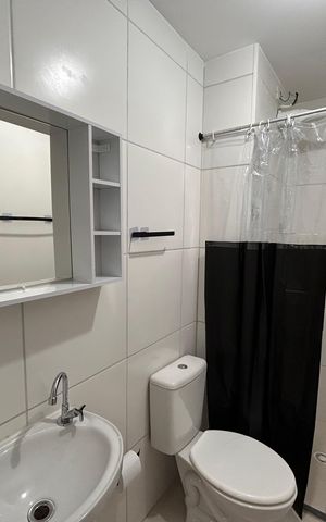 Apartamento para alugar com 35m², 2 quartos e sem vaga Apartamento para alugar com 35m², 2 quartos e sem vagaBanheiro