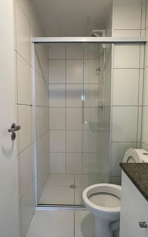 Apartamento para alugar com 31m², 1 quarto e sem vaga Apartamento para alugar com 31m², 1 quarto e sem vagaBanheiro da Suíte