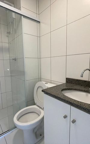 Apartamento para alugar com 31m², 1 quarto e sem vaga Apartamento para alugar com 31m², 1 quarto e sem vagaBanheiro da Suíte