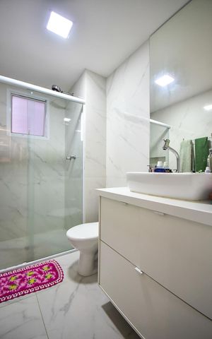 Apartamento à venda com 113m², 3 quartos e 2 vagasBanheiro da Suíte