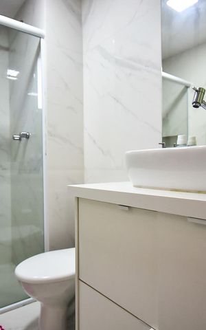 Apartamento à venda com 113m², 3 quartos e 2 vagasBanheiro da Suíte