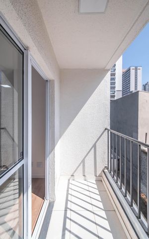 Apartamento à venda com 32m², 2 quartos e sem vagaSacada