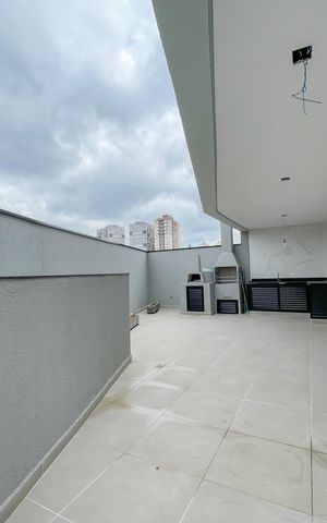 Casa de condomínio à venda com 68m², 2 quartos e 2 vagas Casa de condomínio à venda com 68m², 2 quartos e 2 vagasÁrea comum - Churrasqueira
