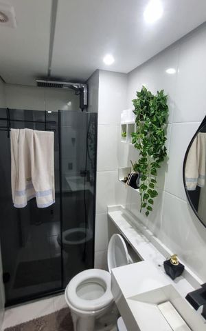 Apartamento para alugar com 35m², 2 quartos e 1 vaga Apartamento para alugar com 35m², 2 quartos e 1 vagaBanheiro