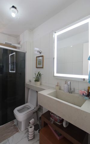 Apartamento para alugar com 78m², 3 quartos e 1 vagaBanheiro Social