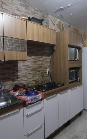 Casa para alugar com 50m², 2 quartos e 2 vagasCozinha