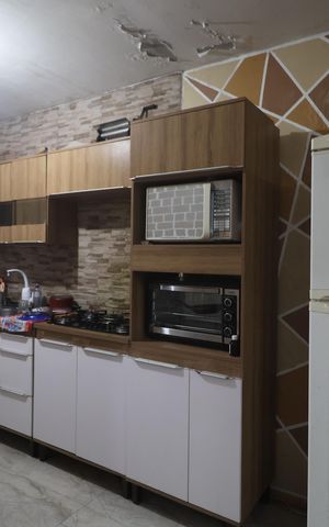 Casa para alugar com 50m², 2 quartos e 2 vagasCozinha