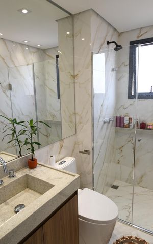 Apartamento à venda com 58m², 2 quartos e 2 vagasBanheiro 1