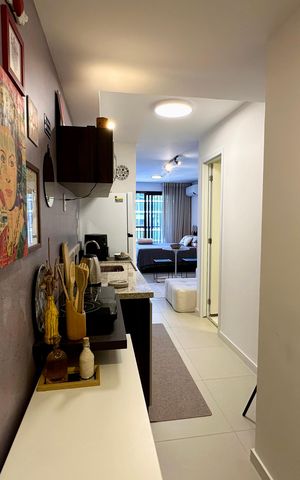Apartamento para alugar com 33m², 1 quarto e sem vaga Apartamento para alugar com 33m², 1 quarto e sem vagaCozinha e Área de Serviço