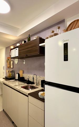 Apartamento para alugar com 33m², 1 quarto e sem vaga Apartamento para alugar com 33m², 1 quarto e sem vagaCozinha e Área de Serviço