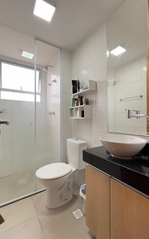 Apartamento à venda com 44m², 2 quartos e 1 vaga Apartamento à venda com 44m², 2 quartos e 1 vagaBanheiro