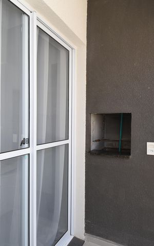 Apartamento para alugar com 59m², 2 quartos e 1 vagaSacada com Churrasqueira