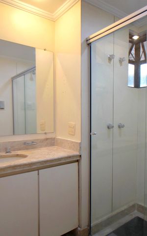 Studio para alugar com 42m², 1 quarto e sem vagaBanheiro da Suite