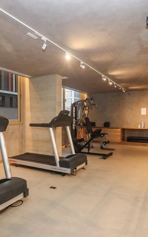 Studio à venda com 58m², 1 quarto e 1 vaga Studio à venda com 58m², 1 quarto e 1 vagaÁrea comum - Academia