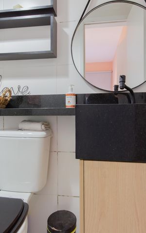 Apartamento à venda com 29m², 1 quarto e sem vaga Apartamento à venda com 29m², 1 quarto e sem vagaBanheiro Social