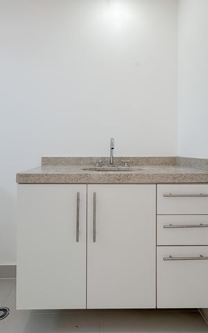 Studio para alugar com 26m², 1 quarto e sem vaga Studio para alugar com 26m², 1 quarto e sem vagaBanheiro
