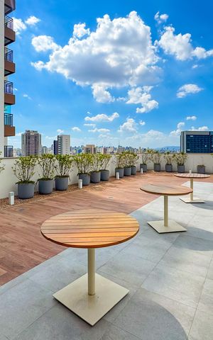 Studio para alugar com 26m², 1 quarto e sem vaga Studio para alugar com 26m², 1 quarto e sem vagaRooftop