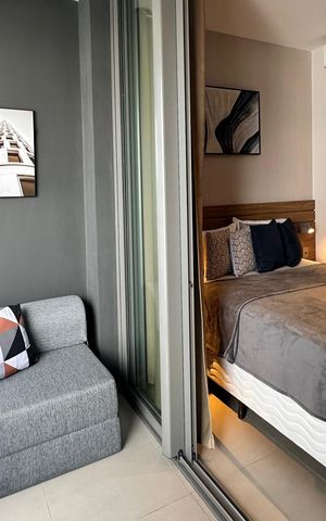 Studio à venda com 24m², 1 quarto e 1 vaga Studio à venda com 24m², 1 quarto e 1 vagavaranda