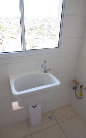 Apartamento à venda com 46m², 2 quartos e 1 vagaCozinha e Área de Serviço