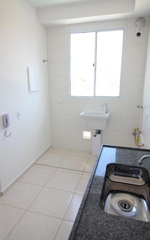Apartamento à venda com 46m², 2 quartos e 1 vagaCozinha e Área de Serviço