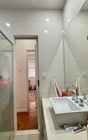 Apartamento para alugar com 66m², 2 quartos e 2 vagas Apartamento para alugar com 66m², 2 quartos e 2 vagasBanheiro social