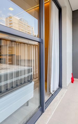 Studio para alugar com 24m², 1 quarto e sem vaga Studio para alugar com 24m², 1 quarto e sem vagaVaranda