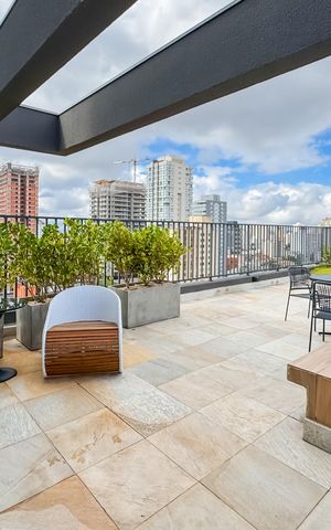 Studio para alugar com 24m², 1 quarto e sem vaga Studio para alugar com 24m², 1 quarto e sem vagaGourmet - Rooftop