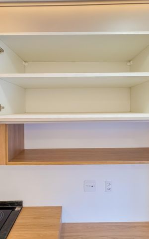 Studio para alugar com 24m², 1 quarto e sem vaga Studio para alugar com 24m², 1 quarto e sem vagaCozinha - Armários