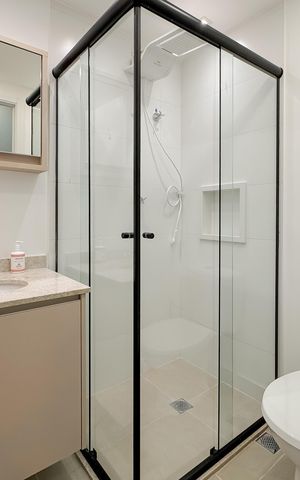 Studio para alugar com 24m², 1 quarto e sem vaga Studio para alugar com 24m², 1 quarto e sem vagaBanheiro