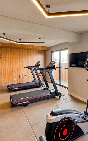 Studio para alugar com 24m², 1 quarto e sem vaga Studio para alugar com 24m², 1 quarto e sem vagaAcademia