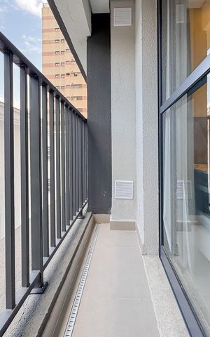 Studio para alugar com 24m², 1 quarto e sem vaga Studio para alugar com 24m², 1 quarto e sem vagaVaranda
