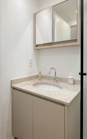 Studio para alugar com 24m², 1 quarto e sem vaga Studio para alugar com 24m², 1 quarto e sem vagaBanheiro