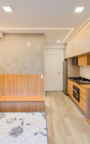 Studio para alugar com 24m², 1 quarto e sem vaga Studio para alugar com 24m², 1 quarto e sem vagaStudio