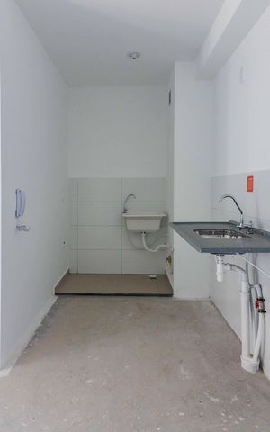 Studio à venda com 37m², 2 quartos e sem vaga Studio à venda com 37m², 2 quartos e sem vagaCozinha e Área de Serviço