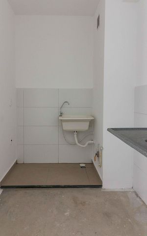 Studio à venda com 37m², 2 quartos e sem vaga Studio à venda com 37m², 2 quartos e sem vagaCozinha e Área de Serviço