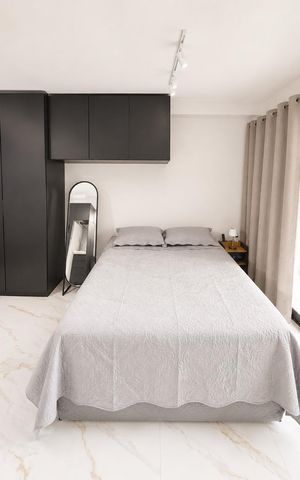 Studio para alugar com 32m², 1 quarto e sem vaga Studio para alugar com 32m², 1 quarto e sem vagaQuarto