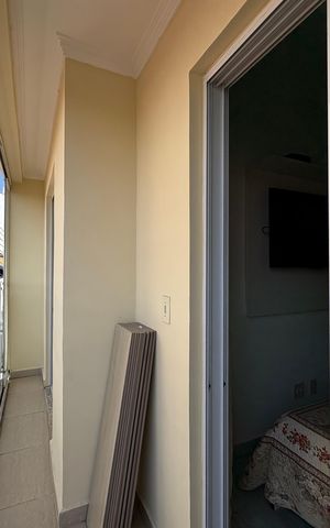 Apartamento à venda com 55m², 2 quartos e 1 vaga Apartamento à venda com 55m², 2 quartos e 1 vagaVaranda integrada entre os dormitórios