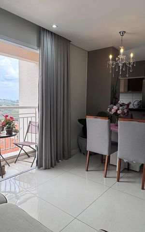 Apartamento à venda com 57m², 2 quartos e 2 vagas Apartamento à venda com 57m², 2 quartos e 2 vagasSala