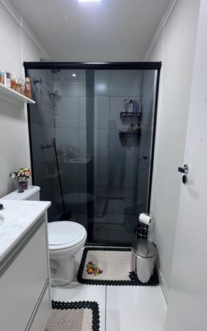 Apartamento à venda com 57m², 2 quartos e 2 vagas Apartamento à venda com 57m², 2 quartos e 2 vagasBanheiro