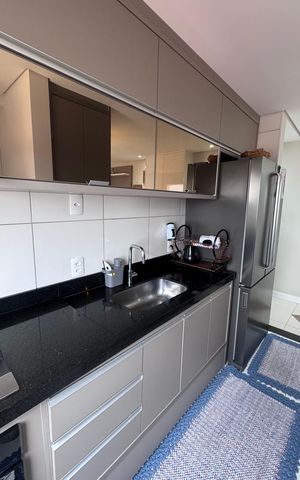 Apartamento à venda com 57m², 2 quartos e 2 vagas Apartamento à venda com 57m², 2 quartos e 2 vagasCozinha