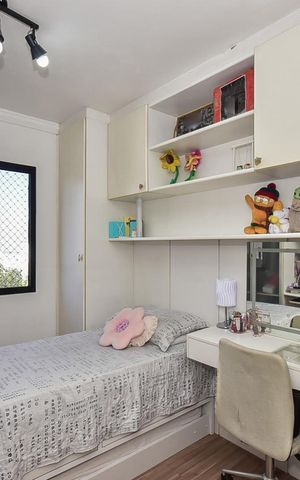 Apartamento à venda com 127m², 4 quartos e 2 vagasQuarto 3