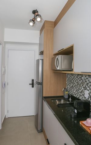 Studio à venda com 25m², 1 quarto e sem vaga Studio à venda com 25m², 1 quarto e sem vagaCozinha