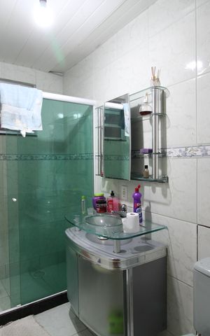 Casa de condomínio para alugar com 100m², 3 quartos e 3 vagasBanheiro Social 2