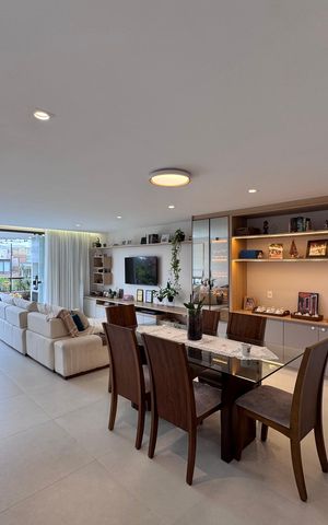 Apartamento à venda com 220m², 4 quartos e 4 vagas Apartamento à venda com 220m², 4 quartos e 4 vagasSala