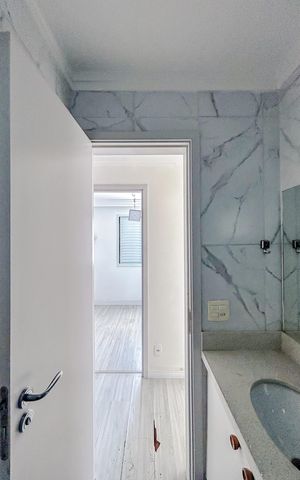 Apartamento à venda com 80m², 3 quartos e 2 vagasBanheiro Social