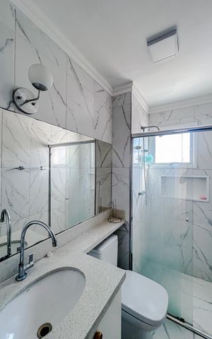 Apartamento à venda com 80m², 3 quartos e 2 vagasBanheiro da Suíte