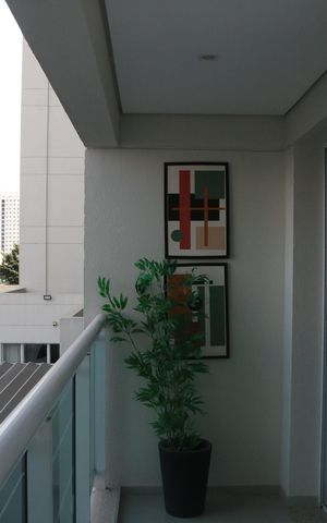 Apartamento à venda com 45m², 1 quarto e 1 vagaVaranda