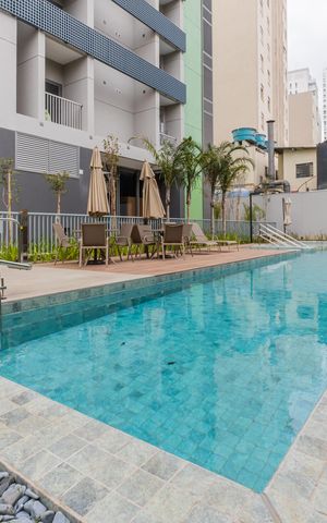 Studio à venda com 27m², 1 quarto e sem vagaÁrea comum - Piscina