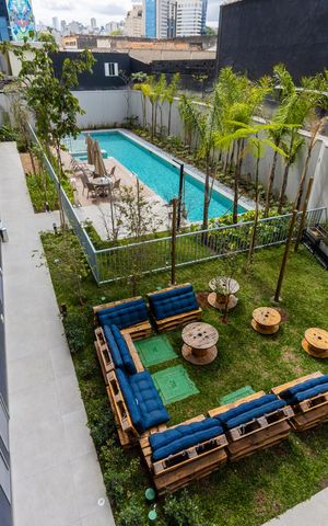 Studio à venda com 27m², 1 quarto e sem vagaÁrea comum - Piscina
